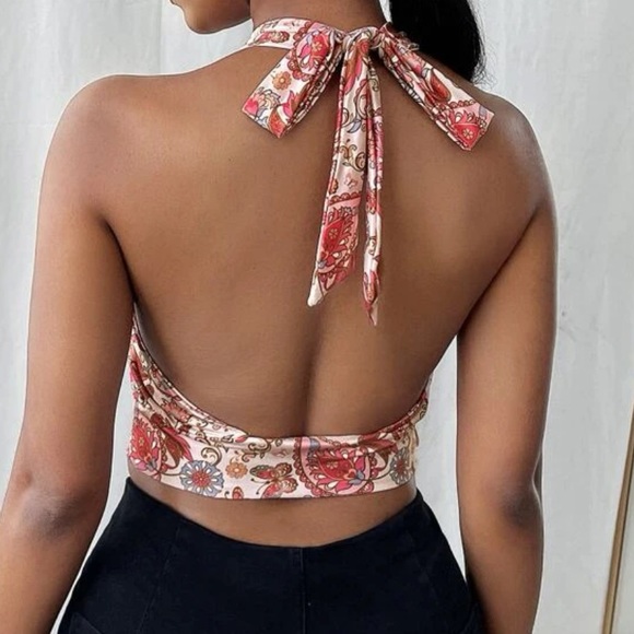 CRISS CROSS HALTER TOP - Picture 2 of 2